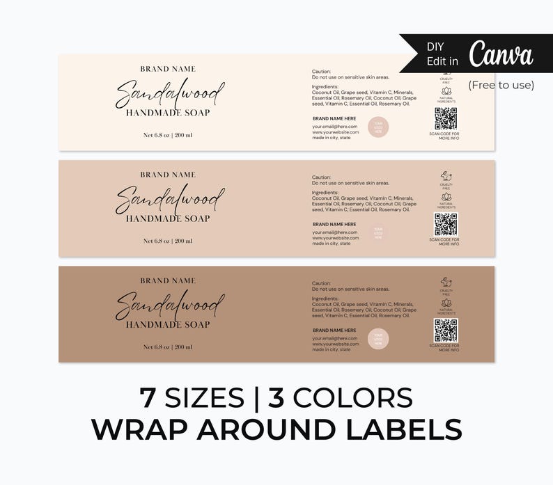 Custom Label Skincare Branding Soap Organic Soap Bar Label Soap Bar