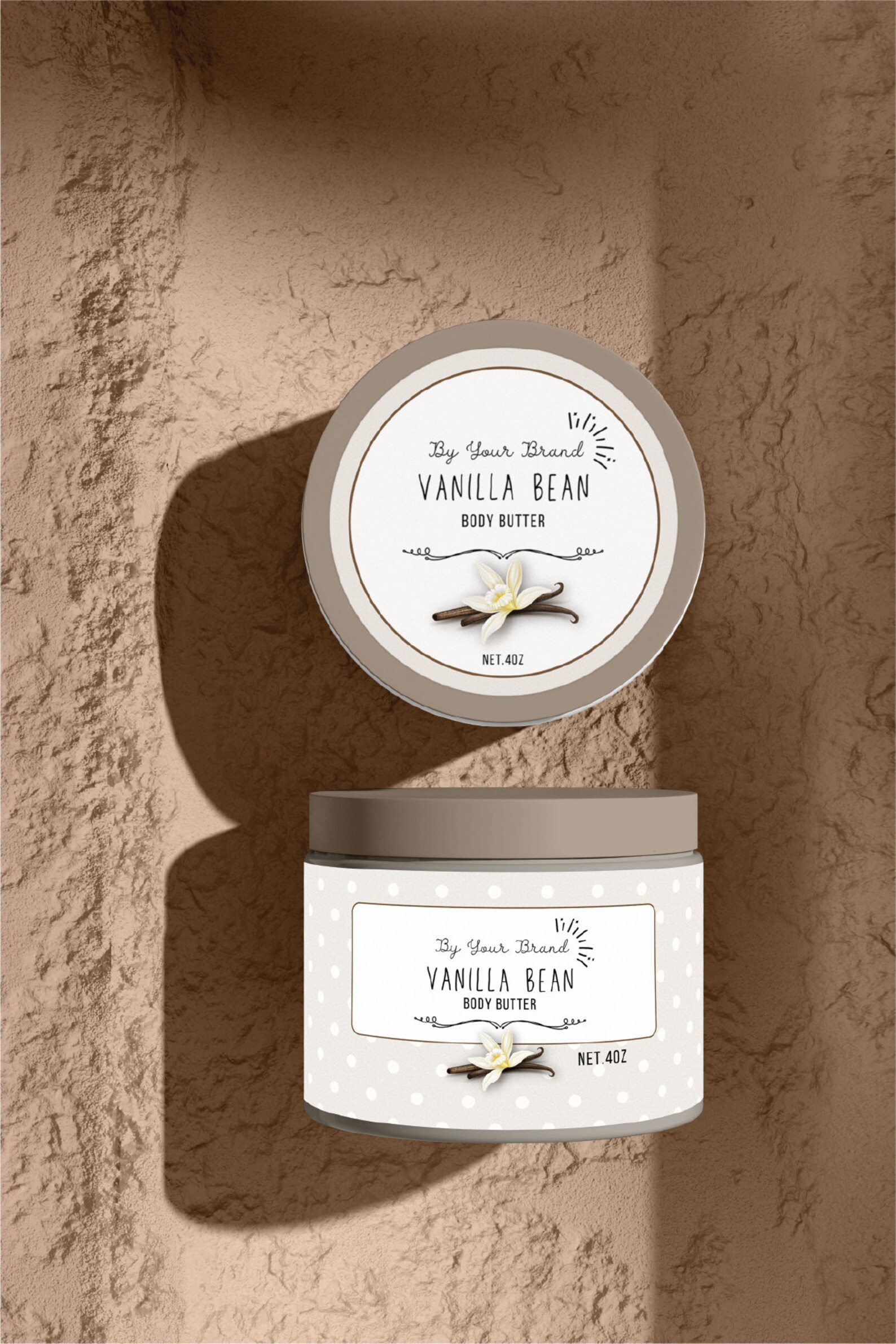 Fun Body Butter Jar Label Template Body Scrub Jar Label Wrap Etsy Canada