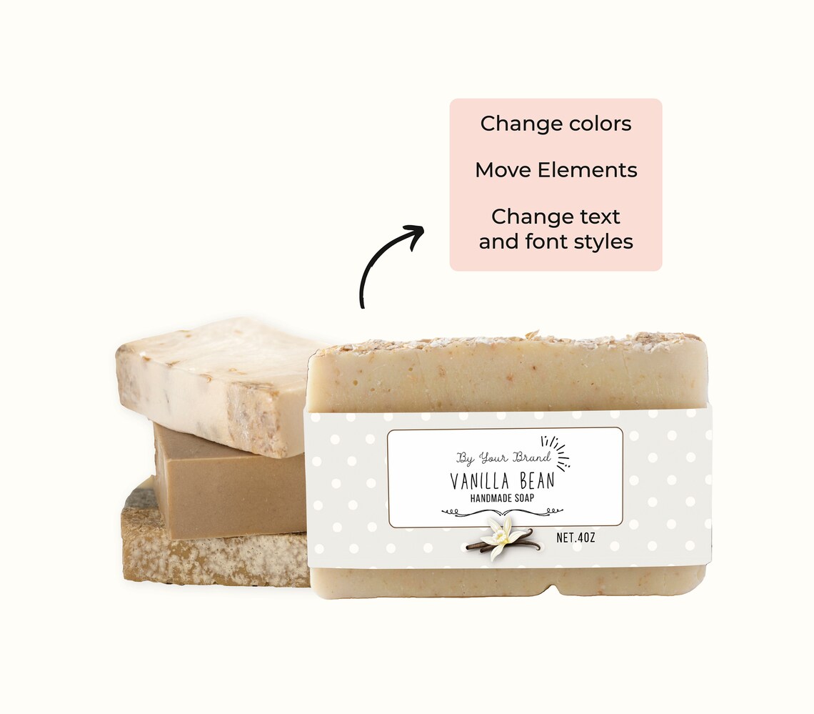 Soap Label Template Canva Soap Label Sticker Soap Label Etsy Canada
