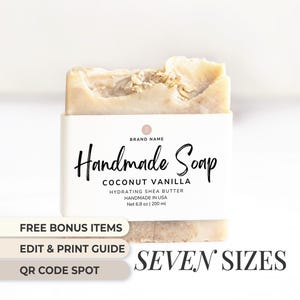 Modello di etichetta per sapone, etichetta per saponetta, etichetta nera per sapone, etichetta per fascia di sapone, adesivo professionale per sapone, etichetta personalizzata per set regalo di sapone stampabile