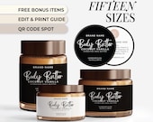 Body Butter Label Template Product Label For Body Scrub Label For Jar Custom Label New Business Skincare Product Label Professional Design