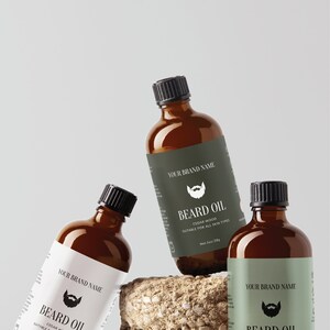 Beard Balm Label Template Beard Balm Bottle Label Template Beard Oil