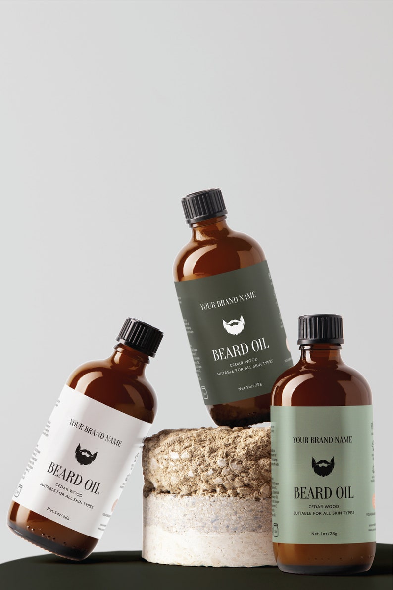 Beard Balm Label Template Beard Balm Bottle Label Template Beard Oil