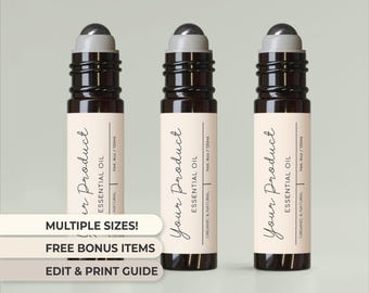 Roller Bottle Label 10ml Roller Bottle Label Roll On Label Template Essential Oil Label Custom 10ml Roller Label Sticker Roller Ball Label