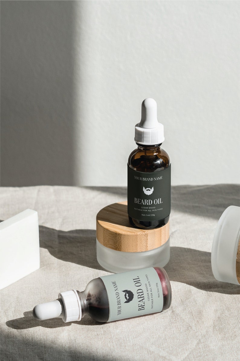 Beard Balm Label Template Beard Balm Bottle Label Template Beard Oil