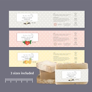 Soap Label Template Canva Soap Label Sticker Soap Label Printable Soap Label Wrap Around Soap Bar Canva Sticker Label Soap Sticker Label DIY