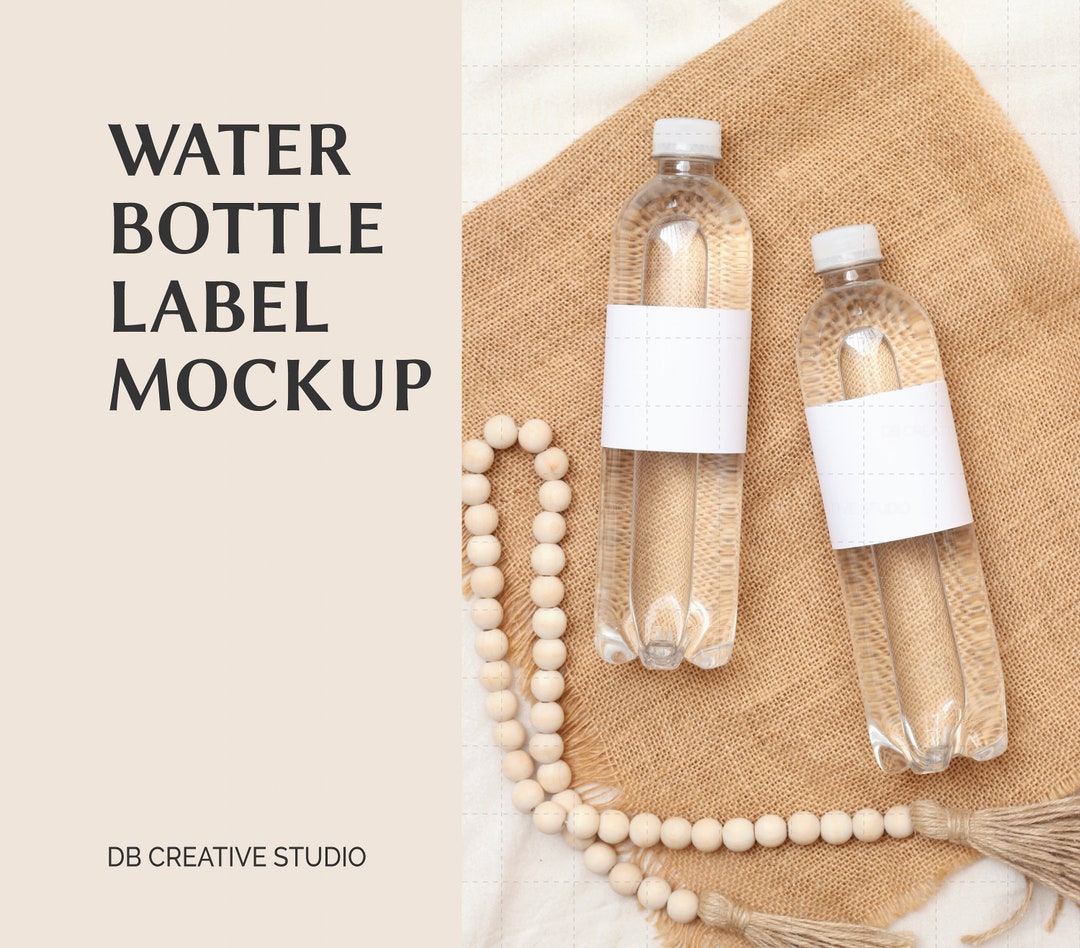 Mockup Water Bottle Label Mockup Bottle Custom Label Bottle Mockup ...