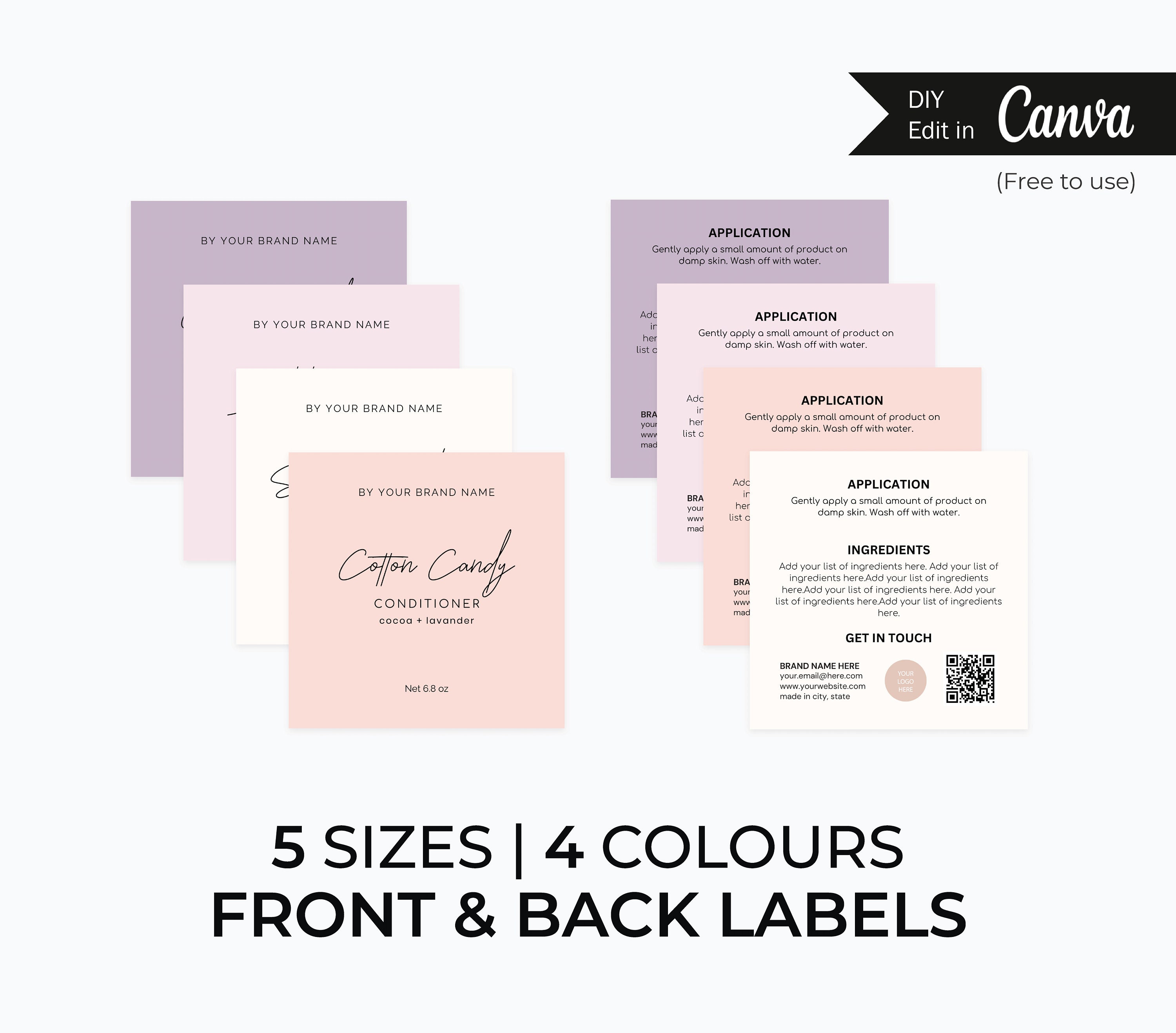 Box File Label Canva Box Label Template Canva Box Packaging Label Square Packaging Sticker ...