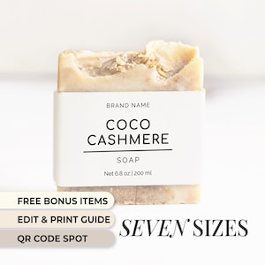 Minimalistic Soap Label Template Bundle Soap Bar Editable Label Soap Custom Label Canva Soap Wrap Around Label Soap Minimalistic Template
