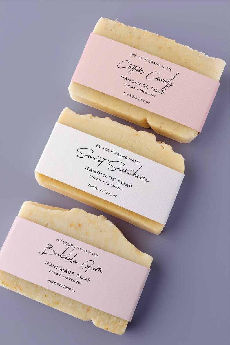 Stylish Soap Label Template Soap Label Sticker Soap Bar Label Etsy Canada