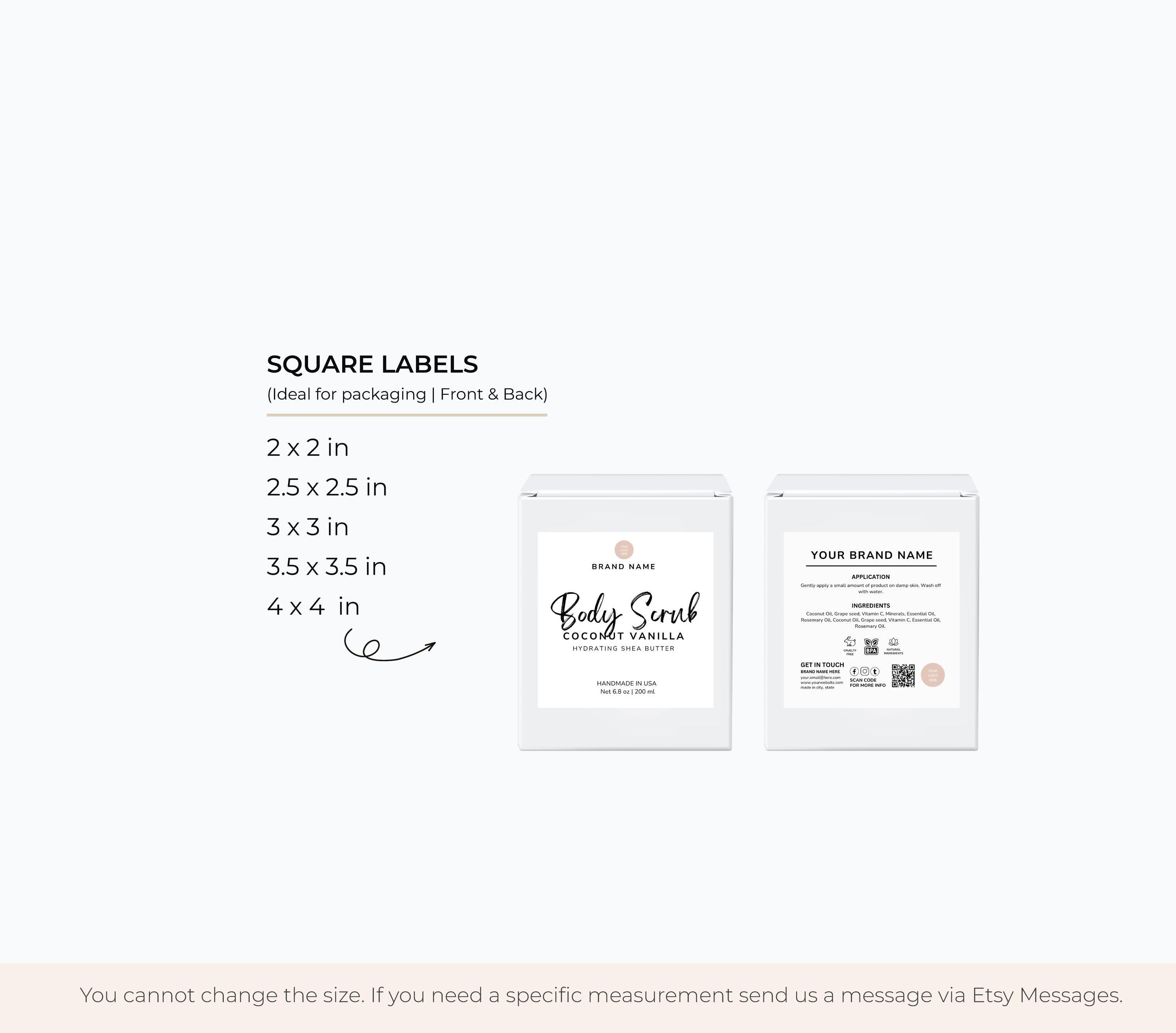 Box Label Sticker Custom Box Sticker Printable Label Cosmetic Box ...