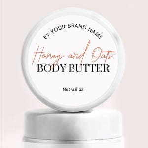 Shea Butter Label for Cream Custom Label Body Scrub Sticker Editable ...