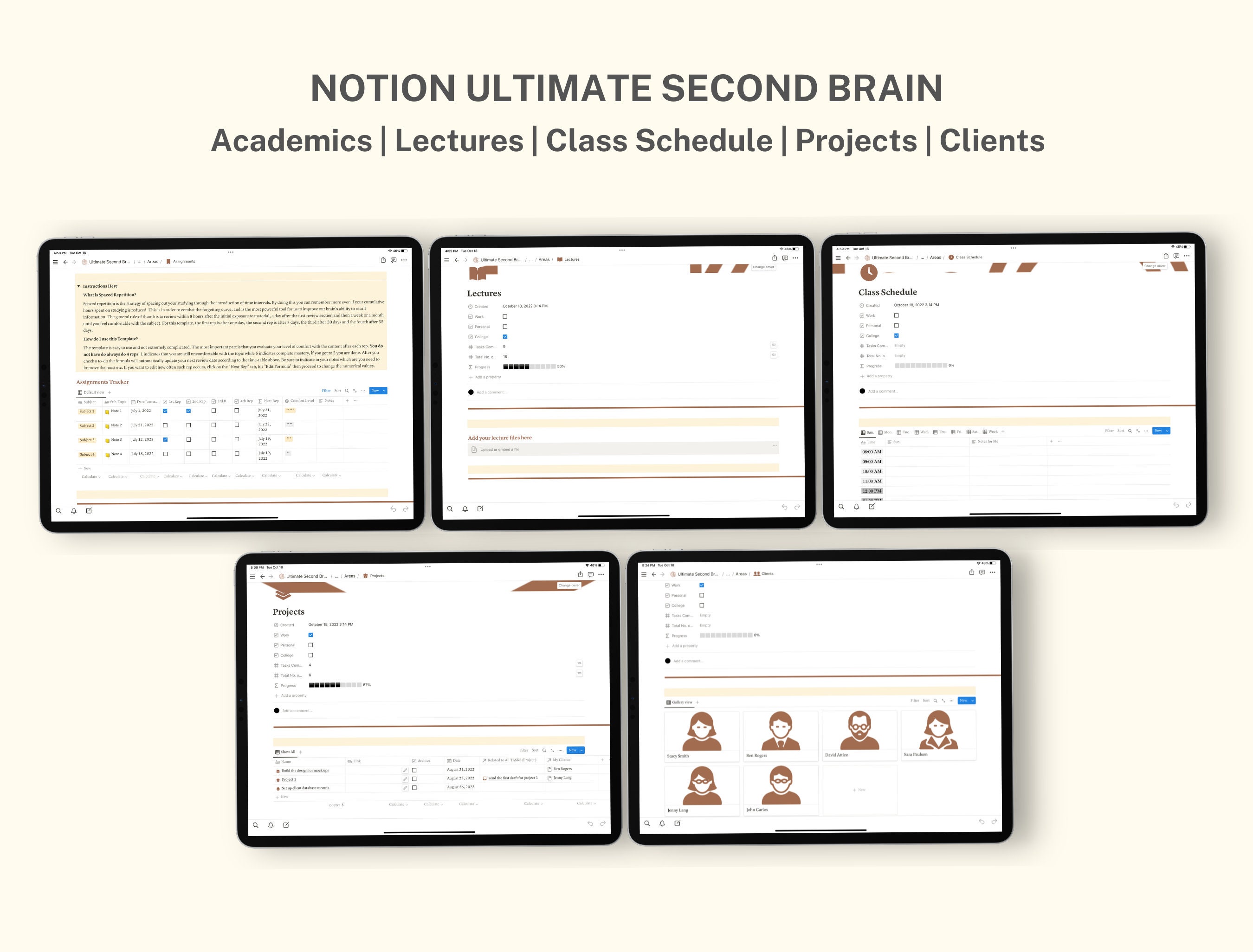Notion Ultimate Second Brain, Notion Template Business, Notion Template ...