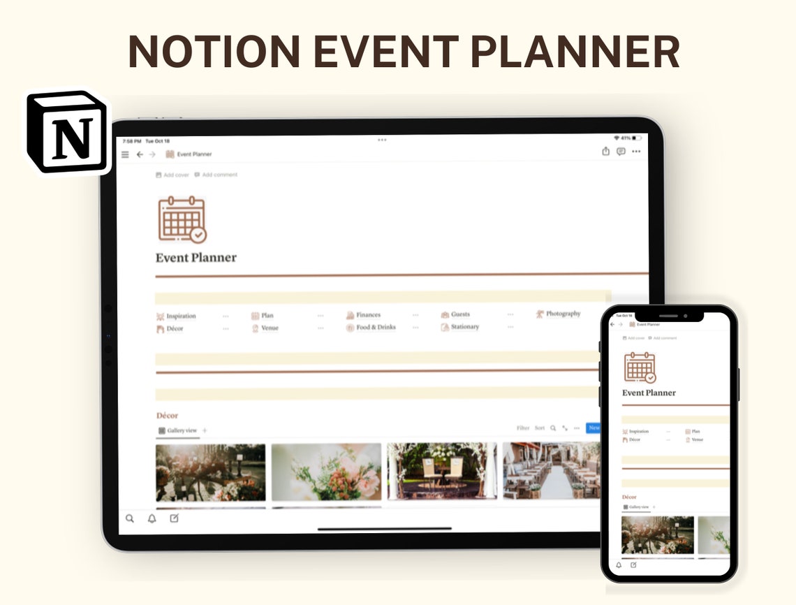 Notion Event Planner, Notion Template, Notion Planner, Notion Dashboard Notion Event Planner, Notion Template, Notion Planner, Notion Dashboard