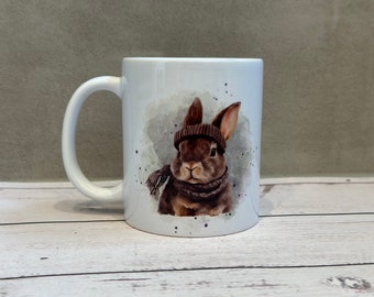 Personalisierte Tasse | Kaffeetasse mit Namen und Hase | Porzellantasse | besondere Geschenkidee | Ostern