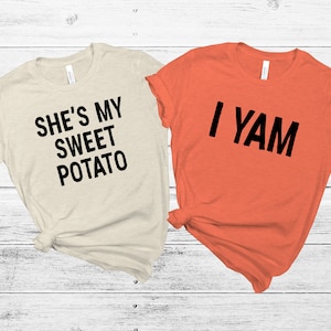 Sweet Potato I Yam SVG: Couples Thanksgiving Design (Digital Download)