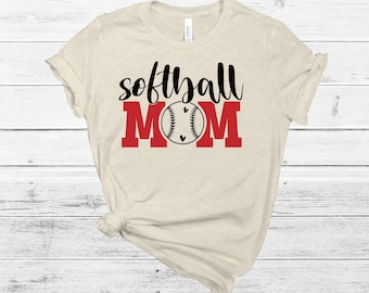 Softball Mom SVG: Fan Shirt Design (Digital Download)