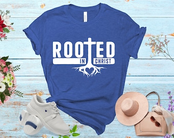 Rooted in Christ SVG: Christian Bible Verse Cut File (Instant Download)