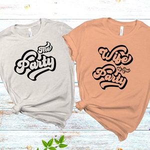 Pacote SVG para despedida de solteira: camisetas da esposa da festa e da madrinha (download digital)