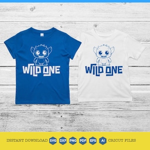 Wild One Monster SVG: Kids T-shirt Design (Digital Download)