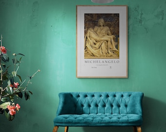 Michelangelo - The Pieta  - Art Exhibition Style Posters - 5 files/5 sizes - Digital Download