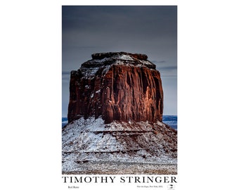 Timothy Stringer – Red Butte - Art Museum Style Posters - 5 files/5 sizes - Digital Download