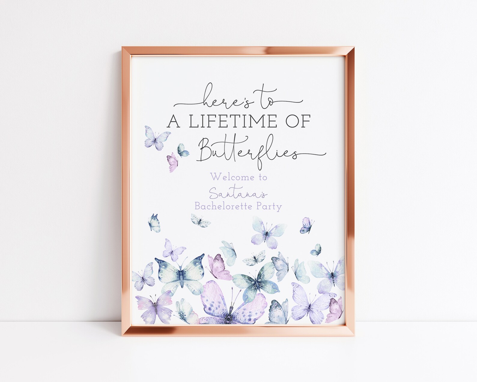 Here's to A Lifetime of Butterflies Sign Etsy