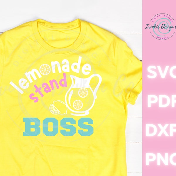 Lemonade Stand Boss SVG, Lemonade SVG, Lemon SVG, Cut file, Lemonade Boss Instant download, Lemonade Cut file, digital download, Lemon shirt
