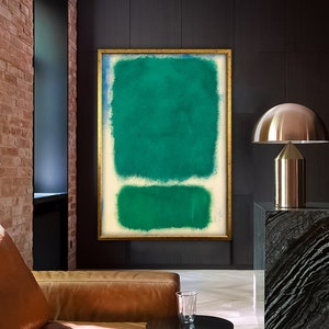 Mark Rothko Frame Canvas/Poster Art Reproduction, Rothko Reproduction, Modern Art Expressionism Painting, Abstract Canvas Wall Art