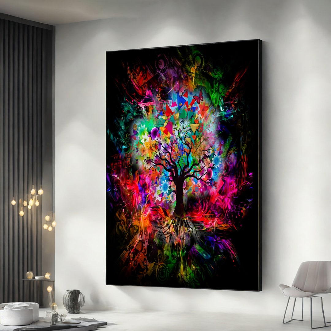 Tree of Life, Wall Art Canvas, Canvas Home Decor, Living Room Wall Art