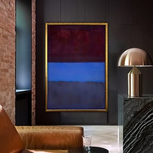 Mark Rothko Print, Exhibition Rothko Reproduction Poster Art, Modern Wall Decor, Abstract Expressionist Print, Abstract Minimalism Painting