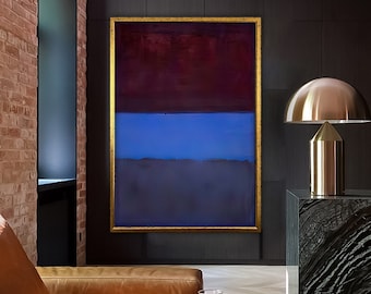 Mark Rothko Print, Exhibition Rothko Reproduction Poster Art, Modern Wall Decor, Abstract Expressionist Print, Abstract Minimalism Painting