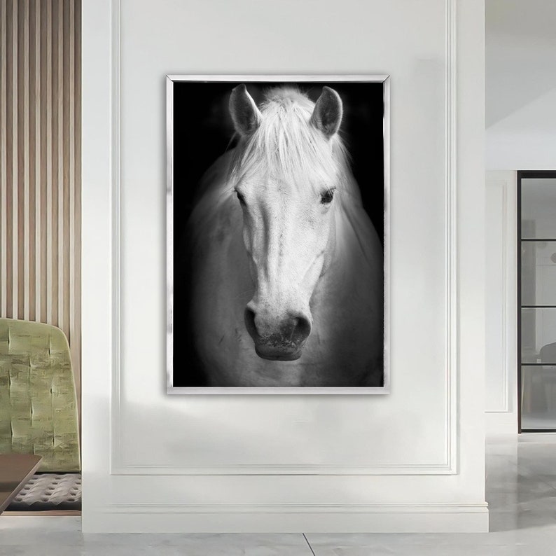 Horse Canvas Print Large Canvas Art Horse Decor Horse Painting Etsy