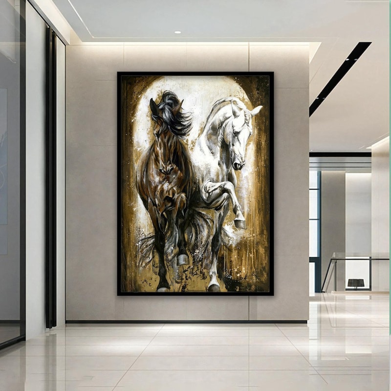 Horse Canvas Wall Art - Etsy
