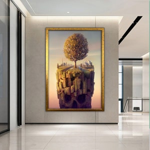 Surrealism Canvas Painting, Surreal Art Wall Decor, Surreal Canvas Print, Artistic Canvas Painting, Framed Canvas