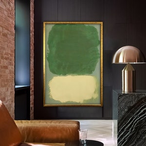 Mark Rothko Frame Canvas/Poster Art Reproduction, Rothko Reproduction, Modern Art Expressionism Painting, Abstract Canvas Wall Art