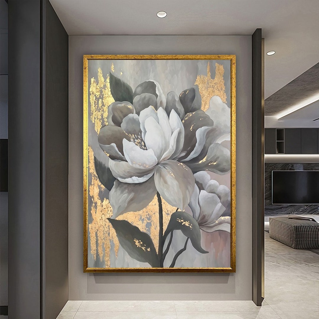 Innocent Grey Flowers Art Works Couleur 【公式通販】