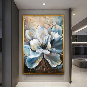 Colorful Flowers Canvas Art, Flower Wall Decor, Floral Wall Decor, Floral Wall Art, Flower Canvas Print, Flower Art, Luxury Framed Wall Deco