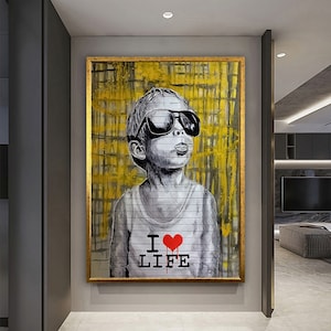 Peace Graffiti Art Canvas Wall Art, Home Decor,Gallery Peace Graffiti Art Canvas Wall Art, Home Decor,Gallery