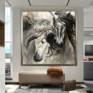 Bronco Wall Art, Horse Canvas Art, Animal Wall Art, Canvas Wall Art, Modern Wall Art,Animal Canvas Print,Home Decor,Luxury Framed Wall Decor
