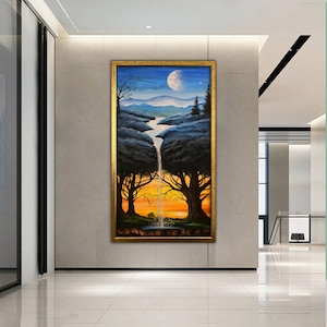 Surrealism Canvas Painting, Surreal Art Wall Decor, Surreal Canvas Print, Artistic Canvas Painting, Framed Canvas