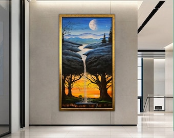 Surrealism Canvas Painting, Surreal Art Wall Decor, Surreal Canvas Print, Artistic Canvas Painting, Framed Canvas