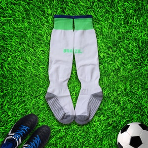 Brasil 2022 Neymar Kids Soccer Uniform Jersey Shors Socks for Boys Girls Youth Sizes image 6