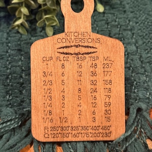kitchen measurement conversion magnet, refrigerator magnet