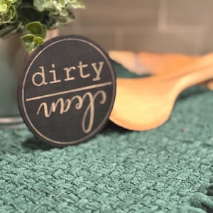 magnetic clean/dirty sign for dishwasher