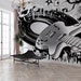 Guitar Wallpaper, Fabric Wall Mural, Removable Wallpaper, Peel and