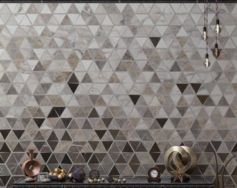 Marble Pattern Peel and Stick Wallpaper: Living Room Wall Mural