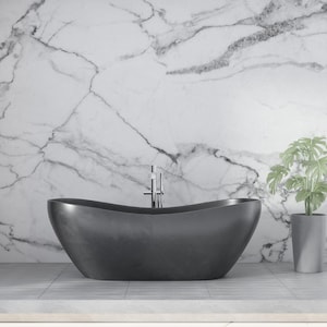 White Marble Textured Wallpaper: Peel and Stick Fabric Wall Mural