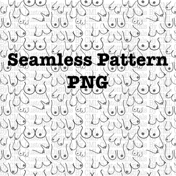 Boob seamless pattern PNG/SVG