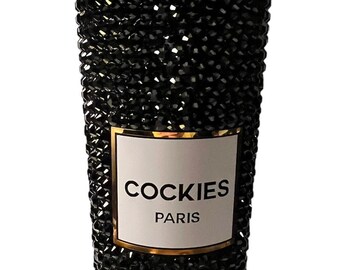 Rhinestone Bling Cockies Tumbler with Straw 26 oz